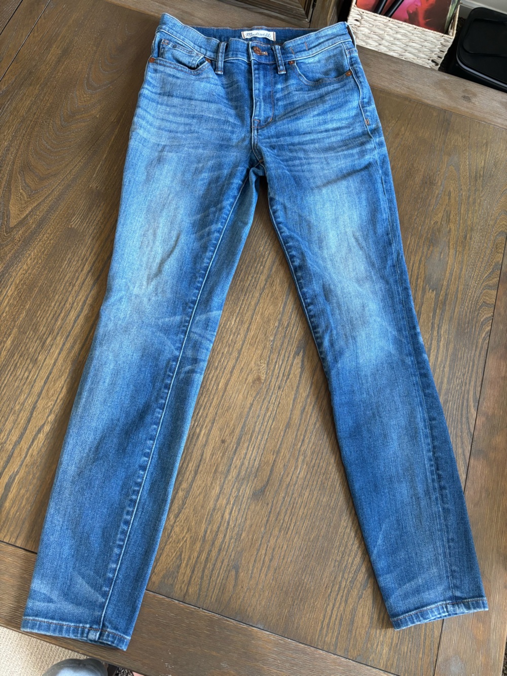 Madewell Women's Skinny Jeans in Mid Blue Wash